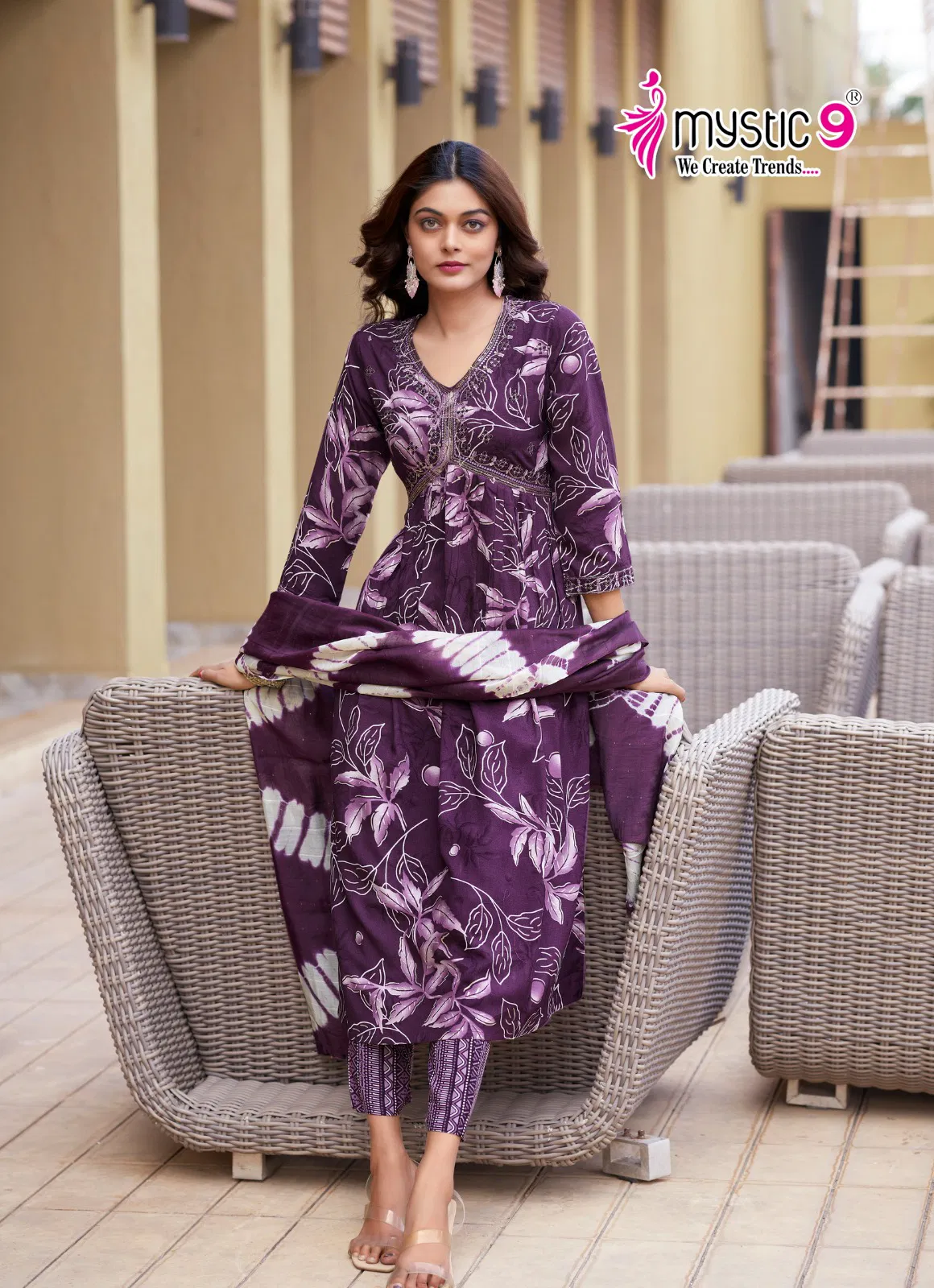 Pooja Vol 10 By Mystic 9 Rayon Kurti With Bottom Dupatta Orders In India